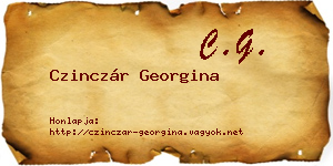 Czinczár Georgina névjegykártya