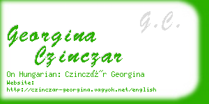 georgina czinczar business card